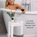 Water-Proof Plastic Corner Shower Stool for Shaving Legs - GoNorth