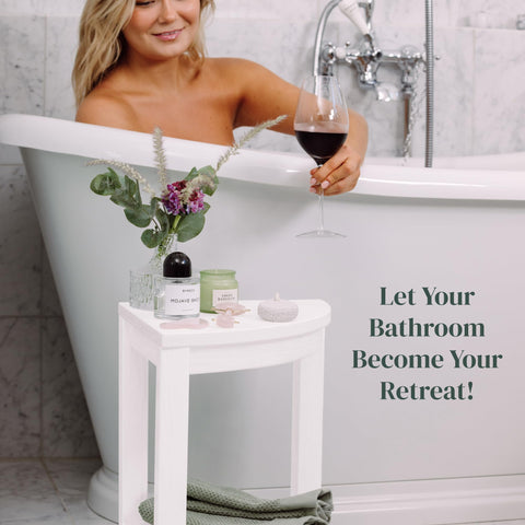 Water-Proof Plastic Corner Shower Stool for Shaving Legs - GoNorth