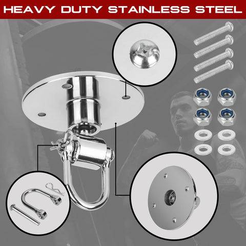 Stainless Steel Speed Bag 360° Swivel Kit BoxerPoint