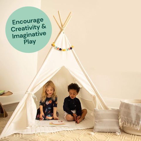 PlayVibe Indoor Play Teepee Tent For Kids PlayVibe