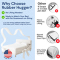 Ribbed Rubber Band Bed Sheet Straps Rubber Hugger