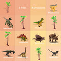 9-Piece Dinosaur Toy Set with Playmat & Storage Tin PlayVibe