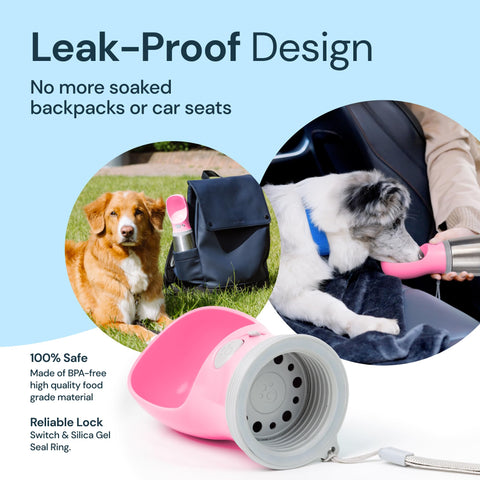 MalsiPree Insulated Dog Water Bottle- 24oz Malsipree