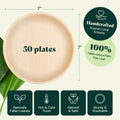 Round, Biodegradable Palm Leaf Party Plates (Bulk) Chic Leaf