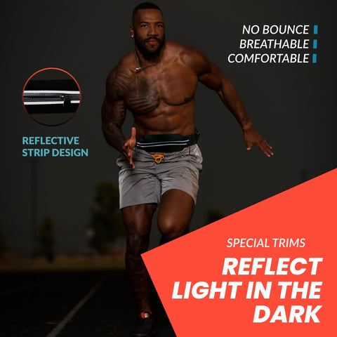 Reflective Running Belt & Waist Bag for Women & Men Boxerpoint