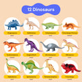 PlayVibe Dinosaur Kids Toy Set With Storage Box PlayVibe