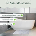 Diatomaceous Earth Stone Bath Mat (24" × 15") Rohkex