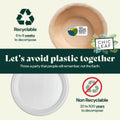 Round, Compostable Palm Leaf Bowls for Parties Chic Leaf