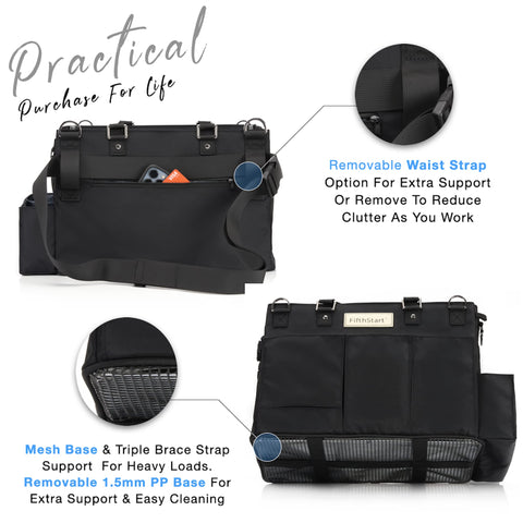 FifthStart Cleaning Caddy Bag- Black FifthStart