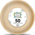 Round, Biodegradable Palm Leaf Party Plates (Bulk) Chic Leaf