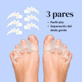 Silicone Toe Spacers/Separators for Bunions & Overlapping Toes Yogamedic