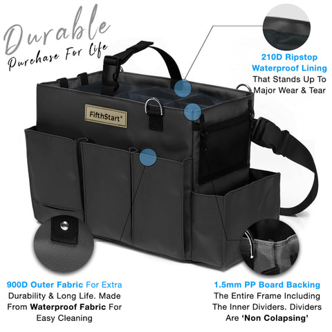 FifthStart Cleaning Caddy Bag- Black FifthStart