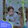 PlayVibe Fort Building Kit For Kids- Glow In The Dark PlayVibe