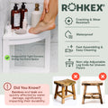 Water-Proof Plastic Corner Shower Stool for Shaving Legs - GoNorth
