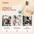 PlayVibe Indoor Play Teepee Tent For Kids PlayVibe