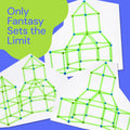 PlayVibe Fort Building Kit For Kids- Glow In The Dark PlayVibe