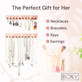 Wall-Mounted Necklace Organizer & Holder (2-Pack) Boxy Concepts