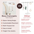 Wall-Mounted Necklace Organizer & Holder (2-Pack) Boxy Concepts