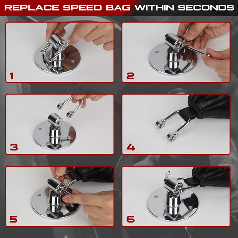 Stainless Steel Speed Bag 360° Swivel Kit BoxerPoint
