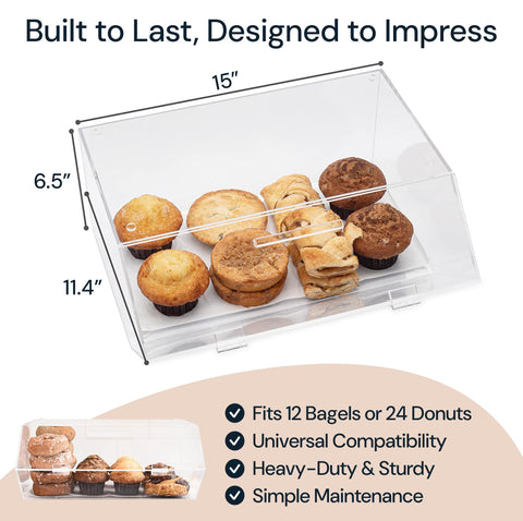 Clear Acrylic Countertop Bakery Display Case Simply Imagine