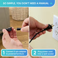 Universal Recliner Power Cord Replacement (2-Pin Adapter) Blue Cactus