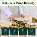 Square, Biodegradable Palm Leaf Plate (2-Set) Chic Leaf
