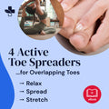Silicone Toe Spacers/Separators for Bunions & Overlapping Toes Yogamedic