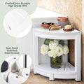 Water-Proof Plastic Corner Shower Stool for Shaving Legs - GoNorth