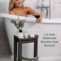 Water-Proof Plastic Corner Shower Stool for Shaving Legs - GoNorth