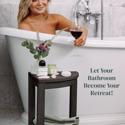 Water-Proof Plastic Corner Shower Stool for Shaving Legs - GoNorth