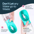 MalsiPree Dog Water Bottle With Bowl- 19oz Malsipree