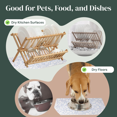 Diatomaceous Earth Stone Bath Mat (24" × 15") Rohkex