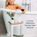 Water-Proof Plastic Corner Shower Stool for Shaving Legs - GoNorth