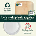 Chic Leaf Palm Leaf Plates Bulk – 6" Chic Leaf