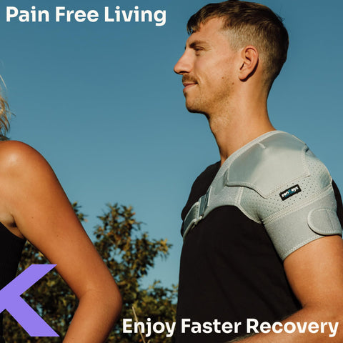 Adjustable Neoprene Shoulder Brace with Ice/Heat Pack Pocket Zenkeyz