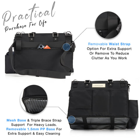 FifthStart Cleaning Caddy Bag- Black FifthStart