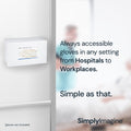 Wall-Mounted Glove Box Holder for Professionals (Black + White) Simply Imagine