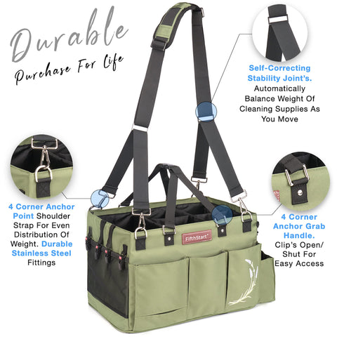 Multi-Purpose Diaper & Cleaning Caddy Organizer Bag Fifth Start