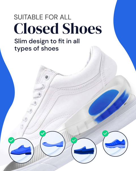 Shoe Insoles for Heel Pain & Heel Spurs (2 Pairs) Yogamedic