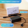 Universal Recliner Power Cord Replacement (2-Pin Adapter) Blue Cactus
