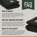 Woolly Mammoth Explorer: Warm Wool Blanket for Camping & Adventure Woolly Mammoth