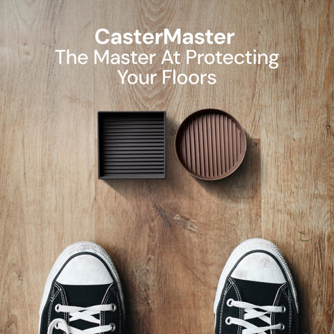 Non Slip Rubber Furniture Pads (Brown & Round) Caster Master