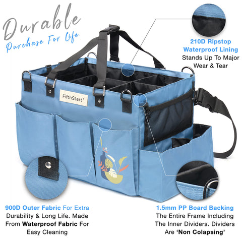 Multi-Purpose Diaper & Cleaning Caddy Organizer Bag Fifth Start