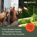 MaPorch Plastic Animal Wire Mesh- Green 10ft 1-Pack MaPorch