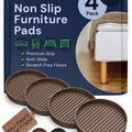 Non Slip Rubber Furniture Pads (Brown & Round) Caster Master