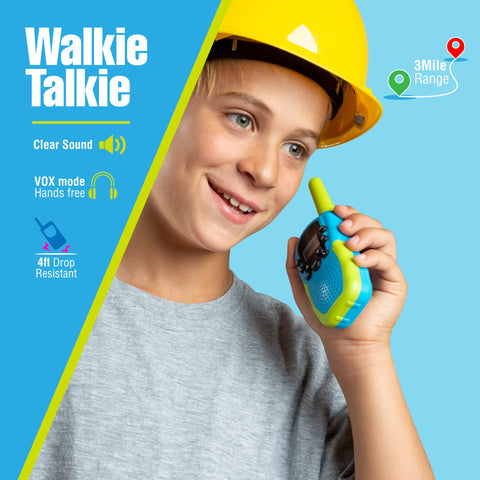 Long Range Walkie Talkies for Kids (2-Pack) PlayVibe