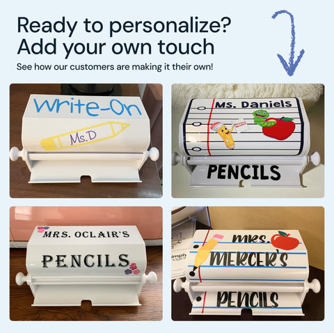 Acrylic Pencil Dispenser with Rotating Knob Simply Imagine