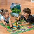 9-Piece Dinosaur Toy Set with Playmat & Storage Tin PlayVibe