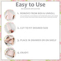 Scented Drawer Paper Liners (6-Pack Non-Adhesive Sheets) Elodie Essentials