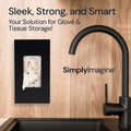 Wall-Mounted Glove Box Holder for Professionals (Black + White) Simply Imagine